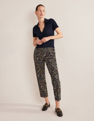 Black Women's Boden Bi-stretch Straight Pants | 73251WOHY