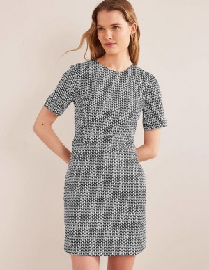 Black Women's Boden Cotton Mini Dress | 26057PLBX