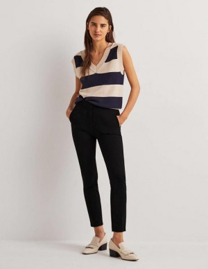 Black Women's Boden Hampshire 7/8 Pants | 26153DFKS