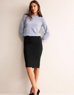 Black Women's Boden Hampshire Ponte Skirts | 81534UNIH