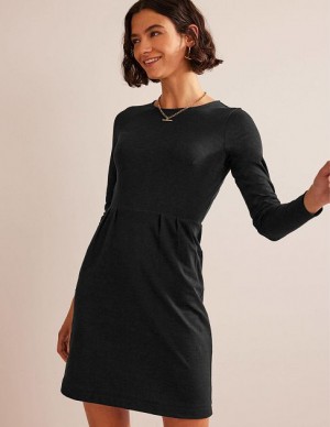 Black Women's Boden Penelope Jersey Dress | 95078OVHD