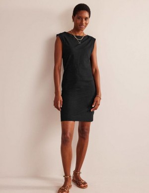 Black Women's Boden Sleeveless Jersey Dress | 49621DTCG