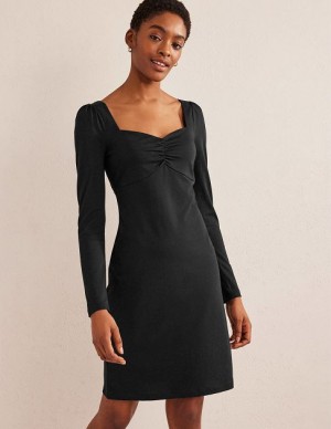 Black Women's Boden Sweetheart Jersey Mini Dress | 82763WIFC