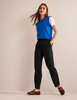 Black Women's Boden Tailored Tapered Pants | 58460NDEX