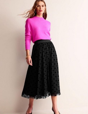 Black Women's Boden Tulle Full Skirts | 67905NCLB