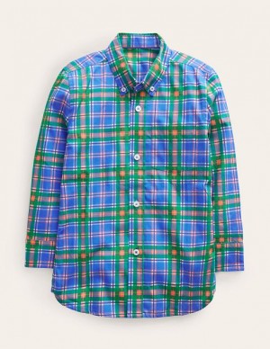 Blue Kids' Boden Laundered Shirts | 02459SQVI