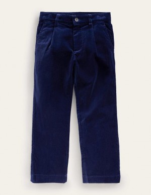 Blue Kids' Boden Pleated Smart Pants | 78413QBZK