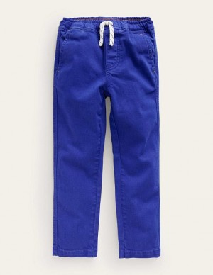 Blue Kids' Boden Relaxed Slim Pull-on Pants | 69053ERTP