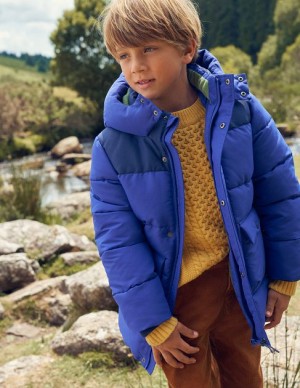 Blue Kids' Boden Technical Padded Coats | 98176HCOT