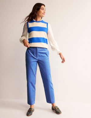 Blue Women's Boden Kew Corduroy Pants | 37894HRDL