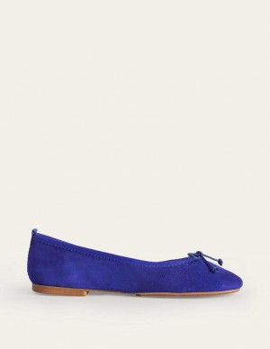 Blue Women's Boden Kitty Flexi Sole Flats | 40638JWVT