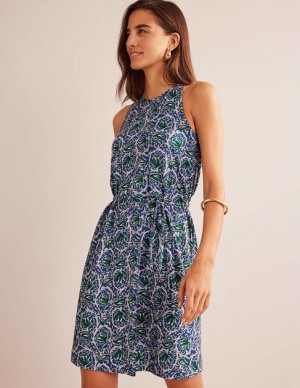 Blue Women's Boden Swing Jersey Dress | 26905UIVZ