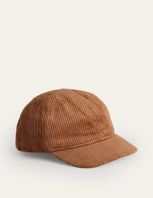 Brown Kids' Boden Corduroy Caps | 34590QFJL