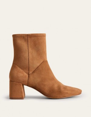 Brown Women's Boden Stretch Ankle Boots | 15042EFYS