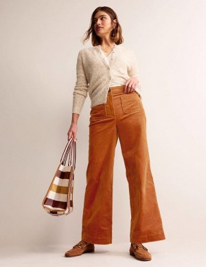 Brown Women's Boden Westbourne Corduroy Pants | 91375MIGW