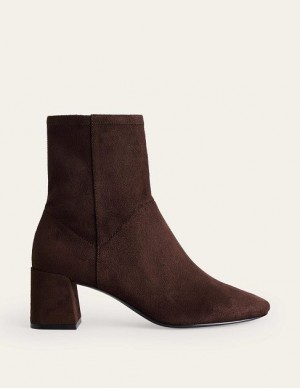 Chocolate Women's Boden Stretch Ankle Boots | 46017EXFM