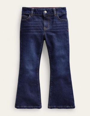 Dark Wash Kids' Boden Kick Flare Jeans | 78259OPYK