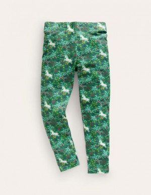 Deep Green Kids' Boden Fun Leggings | 50148BEMT