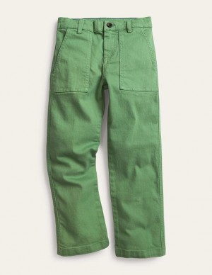 Deep Green Kids' Boden Relaxed Pocket Pants | 80642LWPJ