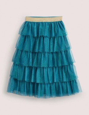 Green Kids' Boden Tulle Skirts | 03142DNBU