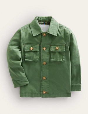 Green Kids' Boden Utility Jacket Jackets | 34679SNLU