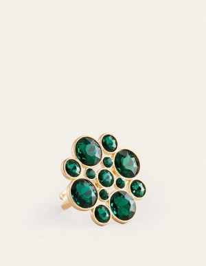 Green Women's Boden Andrea Jewel Cluster Ring | 84962TXYN