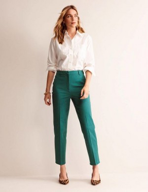 Green Women's Boden Kew Bi-stretch Pants | 01823XNJK