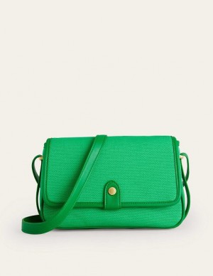 Green Women's Boden Structured Cross-body Bags | 95032TUIJ