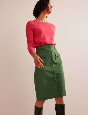 Green Women's Boden Utility Pocket Skirts | 43715XLZH