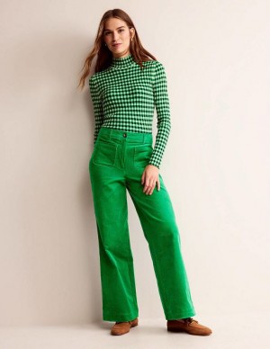 Green Women's Boden Westbourne Corduroy Pants | 64317LZVY