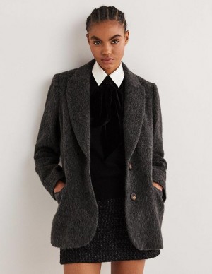 Grey Women's Boden Drawn Wool Blazers | 15960GOAP