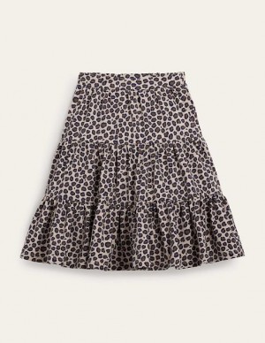 Leopard Kids' Boden Three Tiered Skirts | 64039NOTI