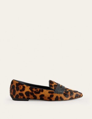 Leopard Women's Boden Pointed Loafers | 25973LXBG