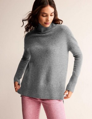 Light Grey Women's Boden Jessica Oversized Sweaters | 89547TGKN