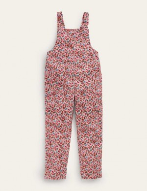 Light Pink Kids' Boden Relaxed Cord Overalls | 36492HLQO