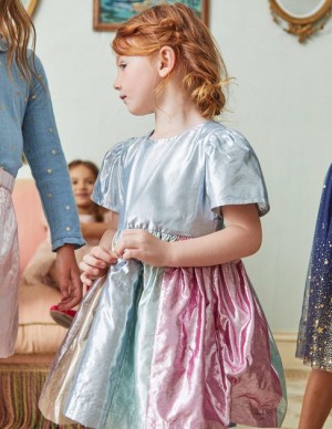 Multicolor Kids' Boden Metallic Party Dress | 16350CVKS