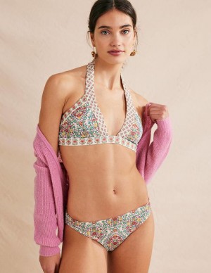 Multicolor Women's Boden Ithaca Halter Bikini Tops | 12530BXWI