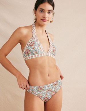 Multicolor Women's Boden Levanzo Fold Bikini Bottoms | 43928UICH