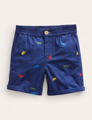 Navy Kids' Boden Smart Roll-up Shorts | 50879ASCO