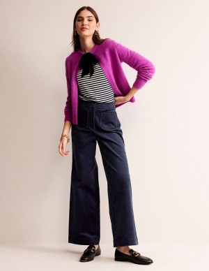 Navy Women's Boden Westbourne Corduroy Pants | 06125UJLH