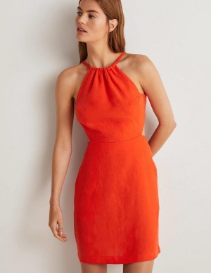 Orange Women's Boden Back Detail Mini Dress | 17320OXUN