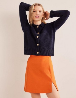 Orange Women's Boden Side Split Jersey Skirts | 75803OXRD