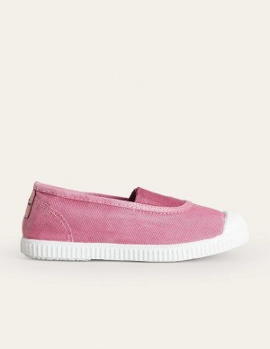 Pink Kids' Boden Canvas Sneakers | 42358WUDX