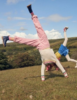 Pink Kids' Boden Chunky Pull-on Cord Pants | 31948BNAT