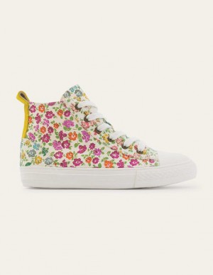 Pink Kids' Boden High Top Sneakers | 68503NGQM