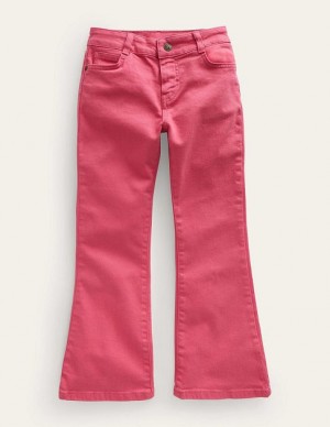 Pink Kids' Boden Kick Flare Jeans | 09287HCJI