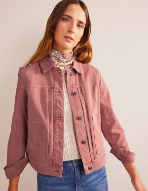 Pink Women's Boden Chore Jackets | 83296ICJU