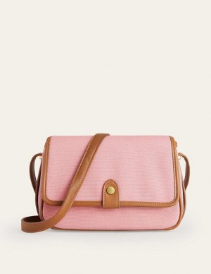 Pink Women's Boden Structured Cross-body Bags | 16948FYXN