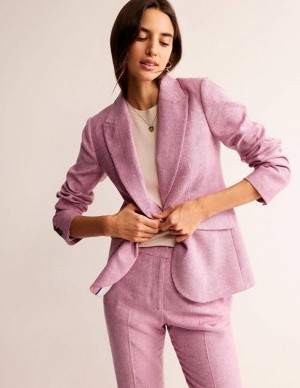 Pink Women's Boden The Marylebone Wool Blazers | 50123LCRI