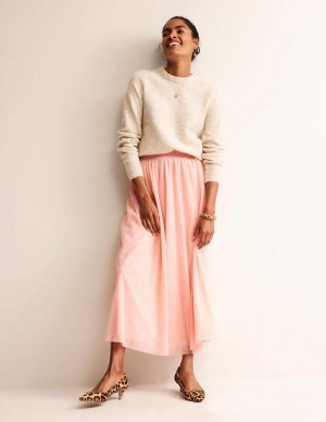 Pink Women's Boden Tulle Full Skirts | 31458YFUK